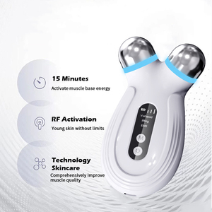 ABS Microcurrent Face <b>Neck</b> Lifting <b>Roller</b> Massager V Face Anti Aging Handheld Beauty Device - Product Image 2