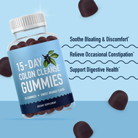 BIOCCHN Gummies Détox Nettoyantes pour le Côlon en 15 Jours – Nettoyant et Déballonnant à Action Rapide pour la Régularité et la Santé Intestinale