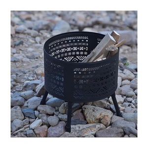 <span class=keywords><strong>Brasero</strong></span> d'extérieur rond en acier pour jardin, patio, <span class=keywords><strong>brasero</strong></span> sans fumée pour bois, barbecue de camping - Product Image 5
