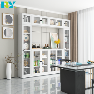 ตู้หนังสือเหล็กทันสมัยขายส่ง รองรับการวางซ้อนฟรี ป้องกันฝุ่น ใช้สำหรับจัดเก็บและโชว์สินค้า เหมาะสำหรับใช้ในบ้าน สำนักงาน โรงเรียน พร้อมจัดส่ง - Product Image 3