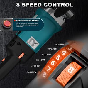 Lucidatrice portatile elettrica 1400W 8 strumento di condizionamento della superficie a velocità variabile - Product Image 2