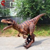 Alışveriş Merkezi Çekici Gerçekçi Dinozor Yürüyen Dinozor Animatronik Robotik Gerçek Boyutta Dinozor Kostümü Yetişkinler İçin