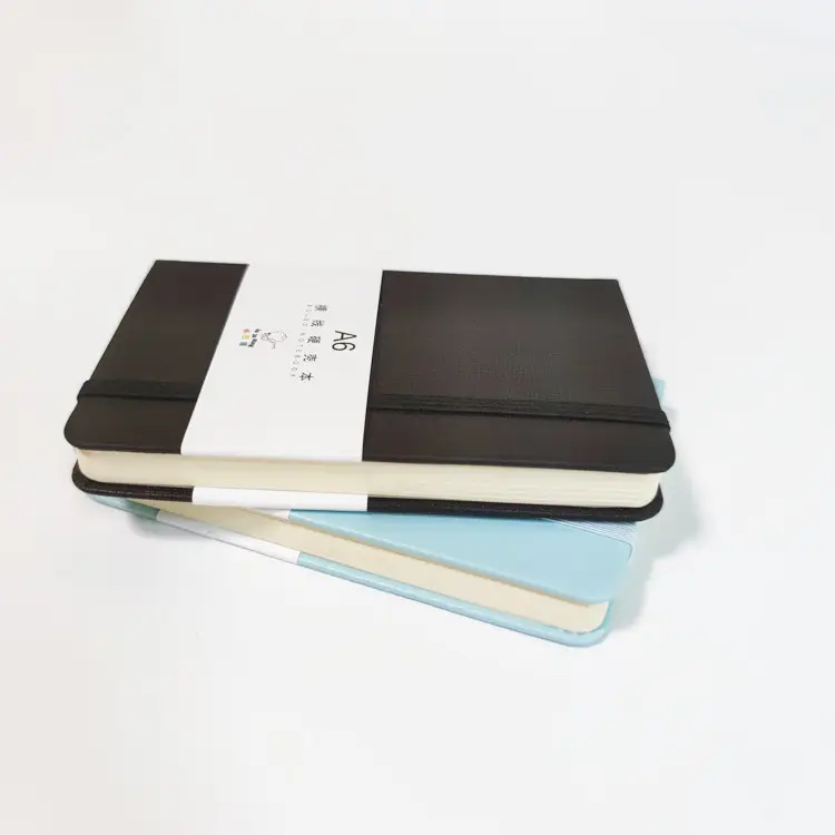 A7 कस्टम डायरी यात्रियों पु नोटबुक Cuadernos Caderno मिनी जेब जर्नल नोटबुक मुद्रण के साथ कलम