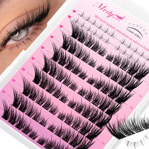 Vente en Gros DIY Cils Manga en Épi Faux Cils en Touffes Effet Aéré avec Cils Inférieurs Fluffy Fox Eye Kit d'Extensions de Cils en Touffes Mixtes - Product Image 1