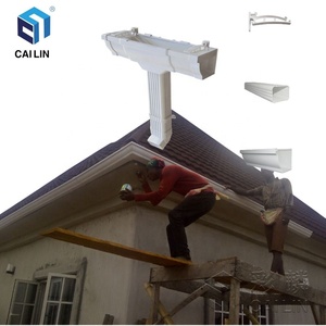 30 anni di garanzia rettangolare pluviale sistema di tetto prefabbricato drenaggio in <span class=keywords><strong>Pvc</strong></span> tubo di scorrimento dell'acqua sistema di raccolta dell'acqua della grondaia della pioggia - Product Image 6