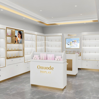 Conception de kiosque de parfum haut de gamme avec table d'affichage de bijoux d'abris Kiosque de vente de parfum arabe pour les centres commerciaux