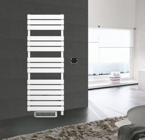 OEM usine 1200mm NF porte-serviettes chauffant échelle sèche-serviettes électrique radiateur en aluminium avec souffleur - Product Image 3
