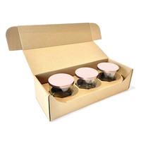 Boîte d'expédition de courrier au design unique, boîte en carton ondulé pliable personnalisée pour le support de pot de miel, boîte d'emballage avec insert en carton