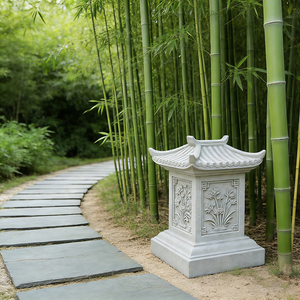 Nuova Lampada da Giardino in Resina Stile Cinese, Dipinta a Mano con Fiori, Arco di Rose e Tema Animale per Decorazione Paesaggistica - Product Image 2