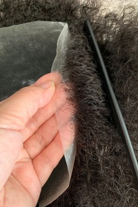 Prothèse capillaire afro H429 pour <span class=keywords><strong>homme</strong></span> noir, 100 % <span class=keywords><strong>cheveux</strong></span> humains, système de remplacement capillaire, taille 8x10, base en PU de 8 mm, expédition rapide - Product Image 6