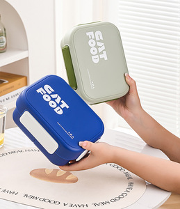 Bencircle B288 Food Grade Plastic Bento Lunch Box Leakproof Reusable Meal <b>Container</b> with Cutlery - Product Image 1