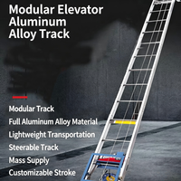 Nouvelle échelle modulaire en alliage d'aluminium de 9 m avec moteur électrique PA800, élévateur de panneaux solaires pour la construction