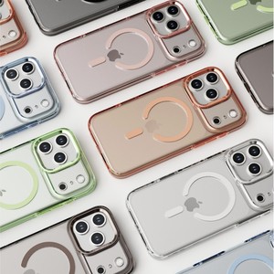 <span class=keywords><strong>Coque</strong></span> de téléphone magnétique compatible iPhone 17 Pro Max, <span class=keywords><strong>transparente</strong></span>, anti-chute, avec protection d'objectif en alliage d'aluminium - Product Image 4