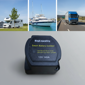 Isolateur de batterie double intelligent 12V 140A, relais sensible <span class=keywords><strong>à</strong></span> la tension VSR pour fourgons, camions, <span class=keywords><strong>camping</strong></span>-cars, motorhomes - Product Image 3