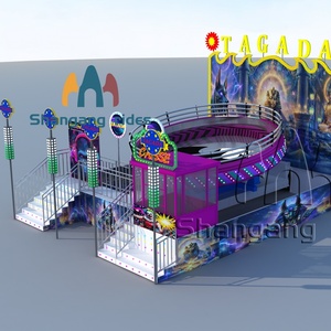 Manège Tagada Disco Turntable Thrill Bouncing Ride avec système de rebond hydraulique, <span class=keywords><strong>attraction</strong></span> de parc d'attractions, directement de l'usine - Product Image 2