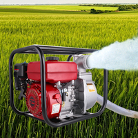Pompa air bensin bertekanan tinggi 3 inci, mesin kecil, tangki bahan bakar, pompa air 7,5 hp, mesin bensin