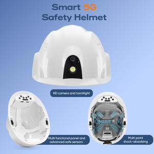 Moniteur de fréquence cardiaque étanche 5G Caméra numérique avancée IOT Moniteur vidéo <span class=keywords><strong>audio</strong></span> Anti-vibration <span class=keywords><strong>Casque</strong></span> de sécurité avec lampe de poche - Product Image 6