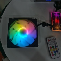 Ventilateur de PC de jeu RGB 12V, refroidisseur de boîtier d'ordinateur, ventilateur CPU 120mm RGB, MOQ