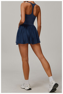Robe en maille recyclée respectueuse de l'environnement Séchage rapide Anti-dérapant Fitness <span class=keywords><strong>Tennis</strong></span> Vêtements de sport Vêtements de course respirants - Product Image 5