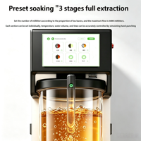 Machine commerciale automatique d'extraction de thé, machine intelligente IoT pour la préparation de bubble tea pour les salons de thé 110V/220V