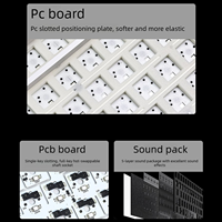 Kit personnalisé MTK75 Pro Barebone avec écran et bouton, clavier compact 75% avec structure Gasket, OEM/ODM, marque personnalisée
