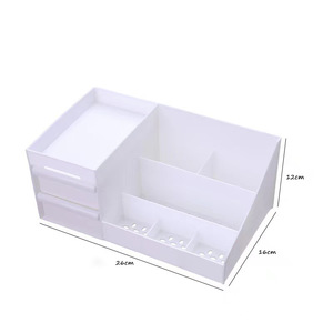 Office Organizer Desktop <b>Storage</b> Box Rectangle Modern <b>Plastic</b> <b>Drawer</b> Organizer for Desk Stationery Skincare Products - Product Image 5