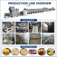 Ligne de production entièrement automatique de nouilles instantanées coréennes, machine de fabrication de nouilles instantanées chinoises pour usine de transformation alimentaire