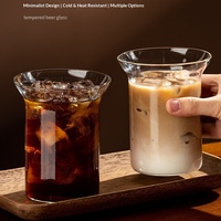 Tasse à café latte de style américain résistante aux hautes températures, ouverture évasée, design moderne et simple pour usage au bureau, boissons froides, lait