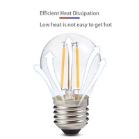Ampoule à Filament Led, lampe commerciale avec économie d'énergie, G45 2W 4W, E26 E12 110V E27 E14 220V, Base de lampe 2700K, éclairage chaud