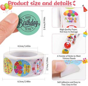 Etiqueta Adhesiva de Papel para Embalaje de Regalos Reciclable con Impresión Offset de Logotipo Personalizado - Product Image 6
