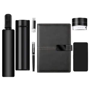 A5 Notebook Pen Vacuum Flask USB Speaker Power Bank Umbrellas High Quality High Value Combination Notebook Giftset