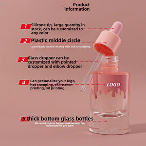 <span class=keywords><strong>Flacon</strong></span> compte-gouttes en verre transparent de 30ml pour huiles essentielles-<span class=keywords><strong>Flacon</strong></span> rechargeable cosmétique de couleur dégradée avec pipette - Product Image 2