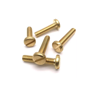 Brass Cheese Head <b>Screws</b> with Nickel Plated High Performance Fasteners for Electrical Fittings and Hardware Use - Product Image 3