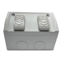 Saklar Dinding Listrik Clipsal Standar Australia Desain Baru ABS 10A 2 Outlet 3 Gang