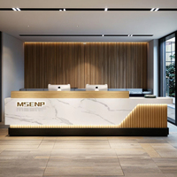 Comptoir de réception moderne pour clinique médicale, bureau, bâtiment de bureaux, comptoir de réception pour boutique