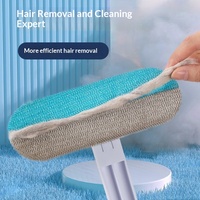 Brosse multifonctionnelle en plastique pour enlever les poils d'animaux, grattoir à fourrure pour chien et chat, rouleau anti-poils collant pour tapis, lit, meubles, utilisation humide ou sèche, facile à utiliser