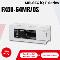 Modul CPU PLC Mitsubishi FX5U-64MR/DS MELSEC iQ-F Seri 64 Titik, Output Relay 24V DC, Pengontrol Ethernet