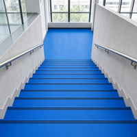 Marchepied d'escalier en PVC résistant à l'usure A50, une seule pièce, antidérapant, élastique, 23 couleurs, pour escalier de bâtiment de bureau