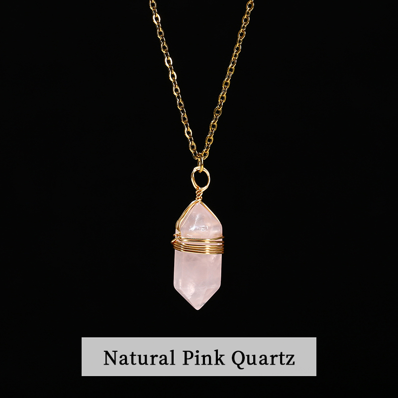 Pink Quartz Necklace