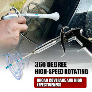 ปืนลมทำความสะอาดโลหะ Lematec 90 PSI Turbo Blow สำหรับพ่นทำความสะอาดตัวถังรถยนต์ ระดับมืออาชีพ สีเงิน - Product Image 2