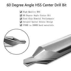 2026-High Quality Type a 60 Degree HSS Center <b>Drill</b> <b>Bit</b> Tin-Coated for Lathe Centre Drilling - Product Image 6