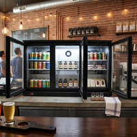 Mini equipo de refrigeración de tipo compresor de nevera de barra de garaje independiente eléctrico comercial para uso doméstico y de hotel