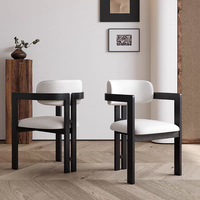 Chaises de salle à manger de style rétro, chaises de salle à manger en bois massif, chaises de salon, design de haute qualité, dossier et accoudoirs