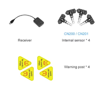 Vente flash : TPMS universel à bus série |   4 capteurs internes du système DVD de voiture Android
