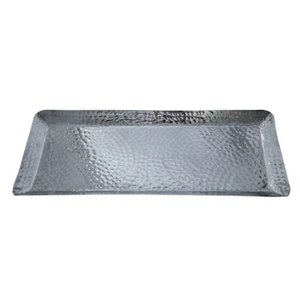 Plateau de service décoratif fait main en métal fini or rectangulaire Plateau de service pour restaurant et hôtel avec poignées latérales - Product Image 5