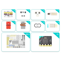 Elecfreaks 48-In-1 Kit Sensor Robot Blok Bangunan Papan Ekspansi Microbit Pemrograman Grafis untuk Pendidikan STEM Pembuat DIY