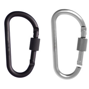 Sécurité Camping Randonnée Escalade Acier Verrouillage Câble Boucle Mousqueton pour Corde <span class=keywords><strong>Bouteille</strong></span> - Product Image 2