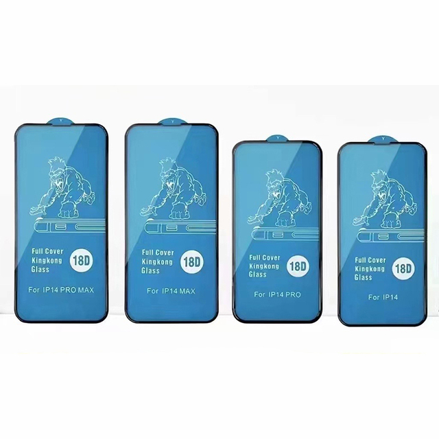 18D Full Cover Kingkong HD Glass Screen Protector for iphone 14 Pro Max Film
