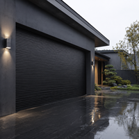 Porte de garage sectionnelle électrique automatique moderne en acier, étanche, en alliage d'aluminium, avec télécommande, pour villa, entrepôt, sous-sol, extérieur