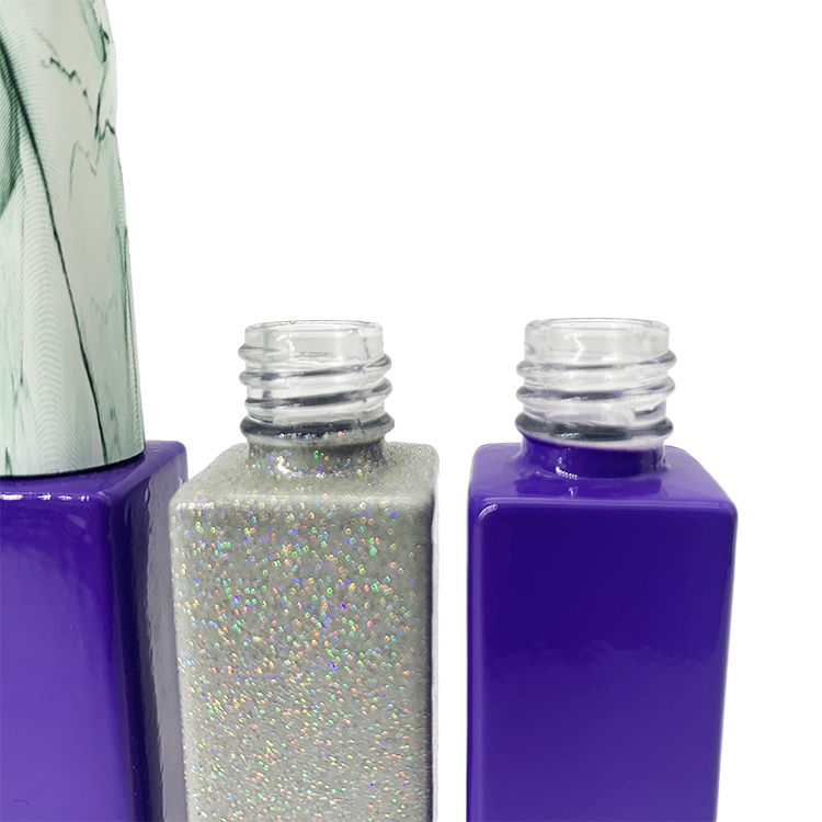 10ml 12ml 15ml Empty UV Gel Polish Bottles Glossy Painted Screen Printing